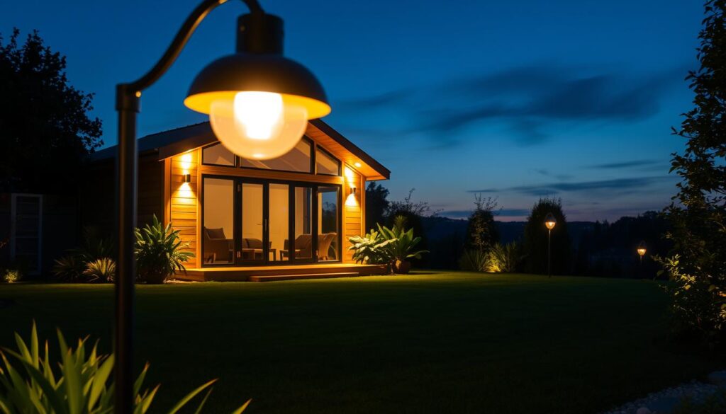 Beleuchtung Gartenhaus