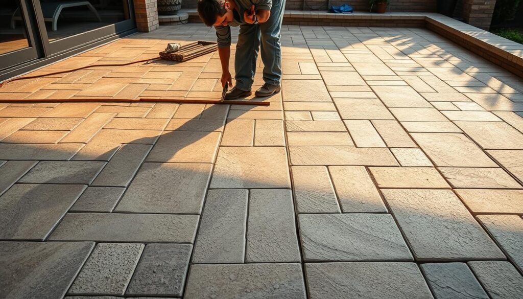 Steinteppich Verlegen