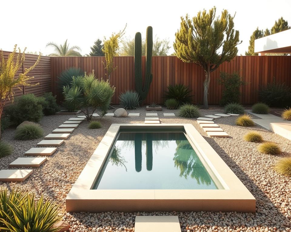 Puristische Gartengestaltung Konzept