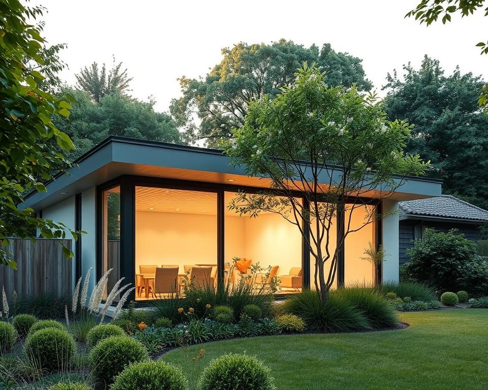 Isolierung von modernen Gartenhäusern