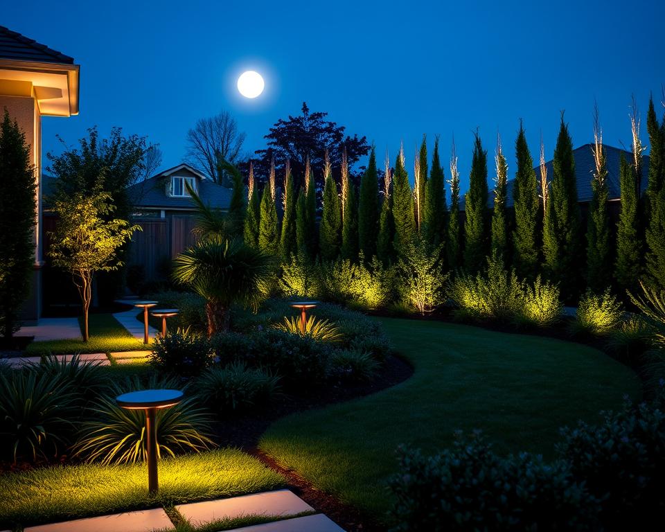 LED-Gartenleuchten im modernen Vorgarten LED-Gartenleuchten im modernen Vorgarten