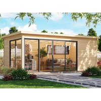 26 % reduziert! Fjordholz modernes Gartenhaus Modell Office IsoSlide 5 18m²