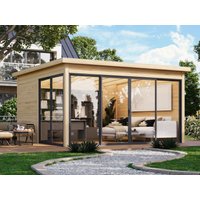 26 % reduziert! Fjordholz modernes Gartenhaus Modell Office IsoSlide 4 16m²