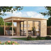 26 % reduziert! Fjordholz modernes Gartenhaus Modell Office IsoSlide 1 SD 15m²