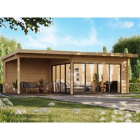 26 % reduziert! Fjordholz modernes Gartenhaus Modell Office IsoSlide 10 SD 40m²