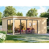 26 % reduziert! Fjordholz modernes Gartenhaus Modell Office IsoSlide 8 24m²