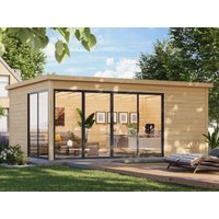 26 % reduziert! Fjordholz modernes Gartenhaus Modell Office IsoSlide 6 24m²