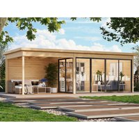 26 % reduziert! Fjordholz modernes Gartenhaus Modell Office IsoSlide 3 SD 21m²