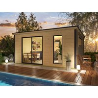 26 % reduziert! Fjordholz modernes Gartenhaus Modell Juist-4 20m²
