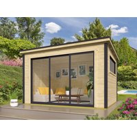 26 % reduziert! Fjordholz modernes Gartenhaus Modell Poel-1 12m²
