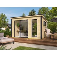 26 % reduziert! Fjordholz modernes Gartenhaus Modell Juist-2 16m²