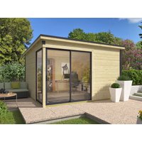 26 % reduziert! Fjordholz modernes Gartenhaus Modell Amrum-3 16m²