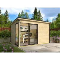 26 % reduziert! Fjordholz modernes Gartenhaus Modell Amrum-2 12m²