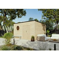 26 % reduziert! Fjordholz modernes Gartenhaus Modell Rondo 40 D 16m²