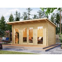 26 % reduziert! Fjordholz modernes Gartenhaus Modell Berlin 70 B Modern 12m²