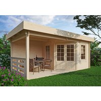 26 % reduziert! Fjordholz modernes Gartenhaus Modell Nora 44 D Klassik 20m²