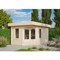 26 % reduziert! Fjordholz modernes Gartenhaus Modell Nora 44 C Klassik 12m²