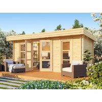 26 % reduziert! Fjordholz modernes Gartenhaus Modell Cannes 34 18m²
