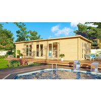26 % reduziert! Fjordholz modernes Gartenhaus Modell Game Room 44 32m²