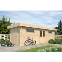 26 % reduziert! Fjordholz modernes Gartenhaus Modell Vaud 70 24m²