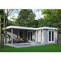 26 % reduziert! Fjordholz modernes Gartenhaus Modell Luisa 70 24m²