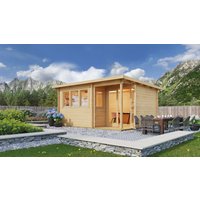 26 % reduziert! Fjordholz modernes Gartenhaus Modell Home Office Sam 70 20m²