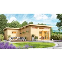 26 % reduziert! Fjordholz modernes Gartenhaus Modell Harbord 70 81m²
