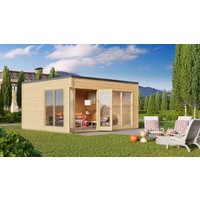 26 % reduziert! Fjordholz modernes Gartenhaus Modell Q-BIC 70 B 24m²