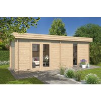 26 % reduziert! Fjordholz modernes Gartenhaus Modell Domeo 44 18m²