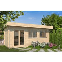 26 % reduziert! Fjordholz modernes Gartenhaus Modell Kurt 44 B 24m²