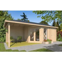 26 % reduziert! Fjordholz modernes Gartenhaus Modell Lisa 44 E Modern 18m²