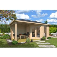 26 % reduziert! Fjordholz modernes Gartenhaus Modell Lisa 44 D Modern 15m²