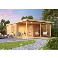 26 % reduziert! Fjordholz modernes Gartenhaus Modell Kaarlo 70 24m²