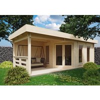 26 % reduziert! Fjordholz modernes Gartenhaus Modell Nora 44 F Modern 32m²