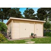 26 % reduziert! Fjordholz modernes Gartenhaus Modell Carin 44 D 16m²