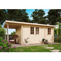 26 % reduziert! Fjordholz modernes Gartenhaus Modell Carin 44 B +SD 18m²